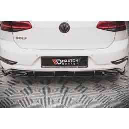 Maxton Street Pro Central Diffuseur Arriere Volkswagen Golf R-Line Mk 7 Facelift Black, VWGO7FRLINECNC-RS1B Tuning.fr