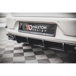 Maxton Street Pro Central Diffuseur Arriere Volkswagen Golf R-Line Mk 7 Facelift Black, VWGO7FRLINECNC-RS1B Tuning.fr