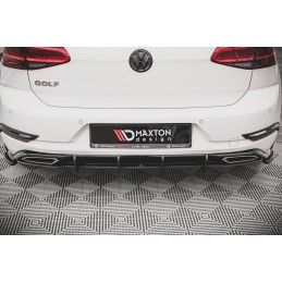 Maxton Street Pro Central Diffuseur Arriere Volkswagen Golf R-Line Mk 7 Facelift Black-Red, VWGO7FRLINECNC-RS1B+BRBI Tuning.fr