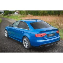 Maxton Spoiler Cap Audi A4 / A4 S-Line B8 / B8 FL Sedan Gloss Black, AU-A4-B8-CAP1G Tuning.fr