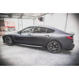 Maxton Rajouts Des Bas De Caisse V.1 + Ailerons BMW M8 Gran Coupe F93 / 8 Gran Coupe M-Pack G16 Gloss Black, BM-M8-G16-GC-SD1G+S