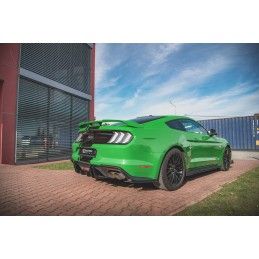 Maxton Street Pro Central Diffuseur Arriere Ford Mustang GT Mk6 Facelift Black, FOMU6FGTCNC-RS1B Tuning.fr