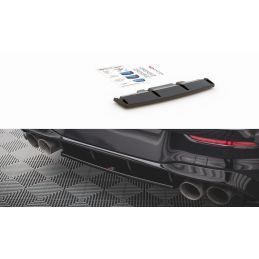 Maxton Central Arriere Splitter Volkswagen Golf R Mk8 Gloss Black, VW-GO-8-R-RD1G Tuning.fr