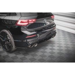 Maxton Central Arriere Splitter Volkswagen Golf R Mk8 Gloss Black, VW-GO-8-R-RD1G Tuning.fr