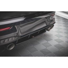 Maxton Central Arriere Splitter Volkswagen Golf R Mk8 Gloss Black, VW-GO-8-R-RD1G Tuning.fr