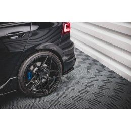 Lames De Pare-Chocs Arrière Latérales V.1 Volkswagen Golf R Mk8 Noir Brillant