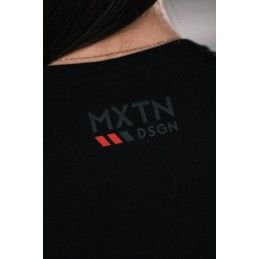 Womens Black T-shirt with red logo L