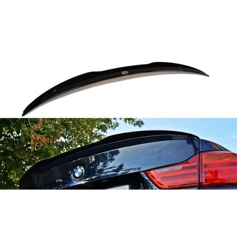 Spoiler Cap Maxton BMW 4 F32 M-Performance Noir Brillant