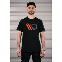 Black T-shirt with red logo M