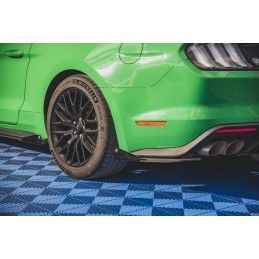 Street Pro LAME ARRIERE MAXTON V.1 + Flaps Ford Mustang GT Mk6 Facelift Noir + Rabats Brillant 
