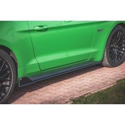 Street Pro Rajouts Des Bas De Caisse MAXTON V.2 Ford Mustang GT Mk6 Facelift Noir