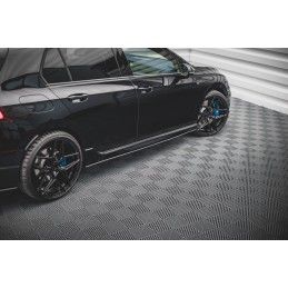 Street Pro Rajouts Des Bas De Caisse MAXTON Volkswagen Golf R Mk8 Noir