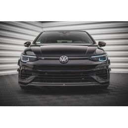 Maxton Lame Du Pare-Chocs Avant V.6 Volkswagen Golf R Mk8 Gloss Black, VW-GO-8-R-FD6G Tuning.fr