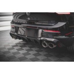 Maxton Diffuseur Arrière Complet V.1 Volkswagen Golf R Mk8 Gloss Black, VW-GO-8-R-RS1G Tuning.fr