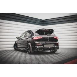 Lames De Pare-Chocs Arrière Latérales V.4 Volkswagen Golf R Mk8 Noir Brillant