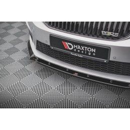 Maxton Lame Du Pare-Chocs Avant V.3 Skoda Octavia RS Mk3 Gloss Black, SK-OC-3-RS-FD3G Tuning.fr