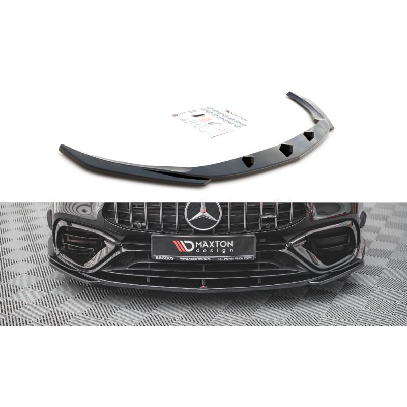 LAME AVANT MAXTON V.3 Mercedes CLA 45 Aero C118 Noir Brillant