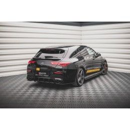 Maxton Street Pro Central Diffuseur Arriere Mercedes-AMG CLA 35 / 45 Aero C118 Black, MECLA118AMGCNC-RS1B Tuning.fr