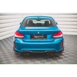 Maxton Lames De Pare-Chocs Arrière Latérales V.2 BMW M2 F87 Gloss Black, BM-2-87-M-RSD2G Tuning.fr