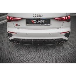 Maxton Street Pro Central Diffuseur Arriere Audi S3 Sportback 8Y Red, AUS38YCNC-RS1BRB Tuning.fr
