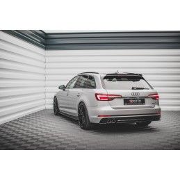 Maxton Spoiler Cap V.2 Audi S4 / A4 S-Line Avant B9 Gloss Black, AU-A4-B9-SLINE-AV-CAP2G Tuning.fr