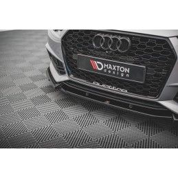Maxton Lame Du Pare-Chocs Avant V.3 Audi S4 / A4 S-Line B9 Gloss Black, AU-A4-B9-SLINE-FD3G Tuning.fr