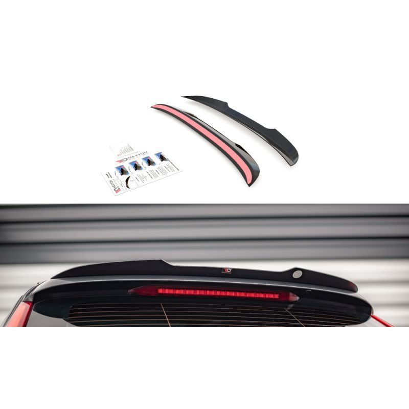 Maxton Spoiler Cap Volvo V90 Mk2 Gloss Black, VO-V90-2-CAP1G Tuning.fr