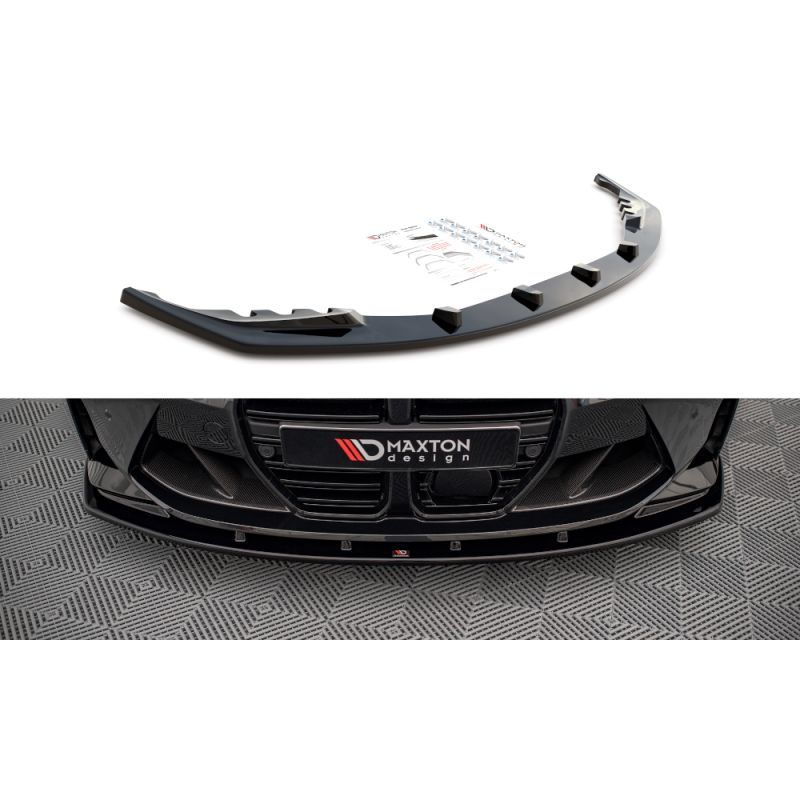 Maxton Lame Du Pare-Chocs Avant V.1 BMW M4 G82 / M3 G80 Gloss Black, BM-4-G82-M-FD1G Tuning.fr