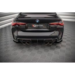 Lames De Pare-Chocs Arrière Latérales BMW M4 G82 Noir Brillant