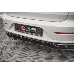 Maxton Street Pro Central Diffuseur Arriere Volkswagen Arteon R-Line Facelift Black, VWAR1FRLINECNC-RS1B Tuning.fr