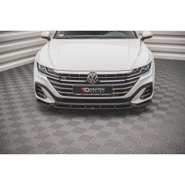 Maxton Lame Du Pare-Chocs Avant V.1 Volkswagen Arteon R-Line Facelift Gloss Black, VW-AR-1F-RLINE-FD1G Tuning.fr