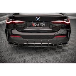 Maxton Street Pro Central Diffuseur Arriere BMW 4 M-Pack G22 Black, BM4G22MPACKCNC-RS1B Tuning.fr