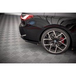 Maxton Street Pro Lame Du Pare Chocs Arriere + Flaps BMW 4 M-Pack G22 Black + Gloss Flaps, BM4G22MPACKCNC-RSD1B+RSF1G Tuning.fr