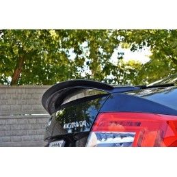 Maxton Spoiler Cap Skoda Octavia RS Mk3 / Mk3 FL Hatchback Gloss Black, SK-OC-3/3F-RS-CAP1G Tuning.fr