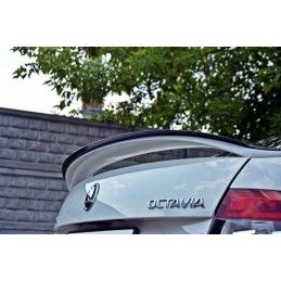 Maxton Spoiler Cap Skoda Octavia RS Mk3 / Mk3 FL Hatchback Gloss Black, SK-OC-3/3F-RS-CAP1G Tuning.fr