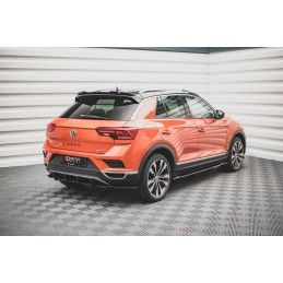 Maxton Street Pro Central Diffuseur Arriere Volkswagen T-Roc Mk1 Red, VWTROC1CNC-RS1BRB Tuning.fr