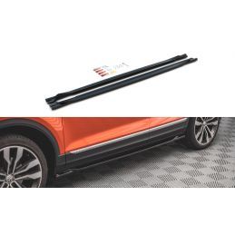 Rajouts Des Bas De Caisse MAXTON Volkswagen T-Roc Mk1 Noir Brillant