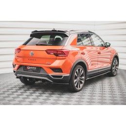Maxton Diffuseur Arrière Complet Volkswagen T-Roc Mk1 Gloss Black, VW-T-ROC-1-RS1G Tuning.fr