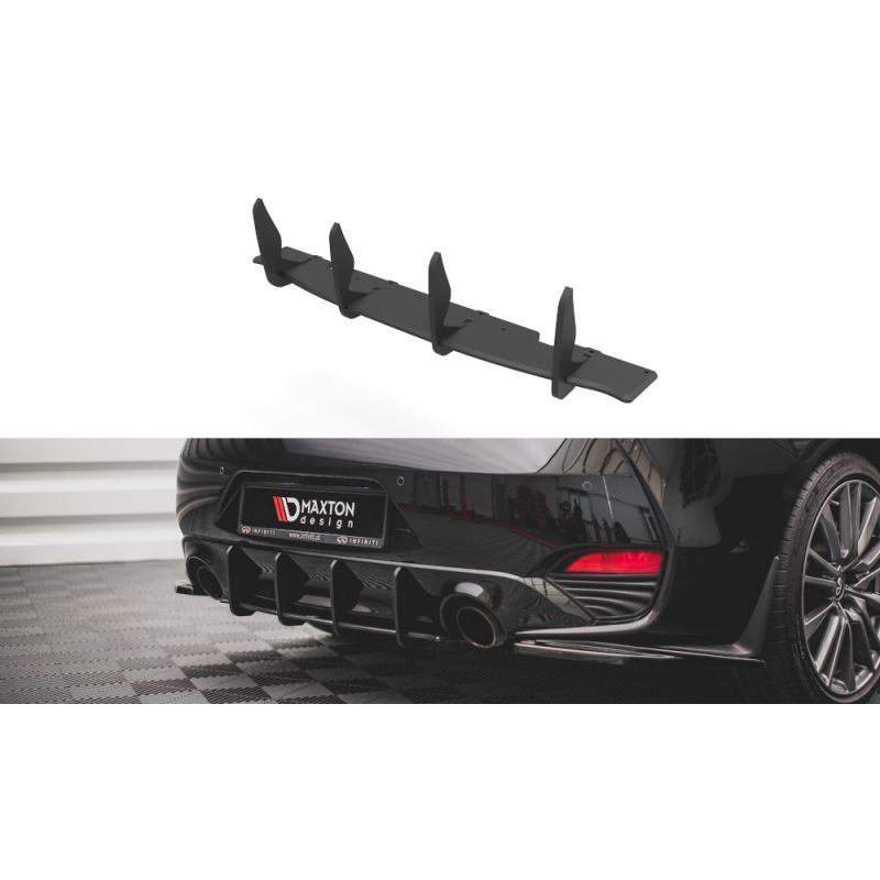 Maxton Street Pro Central Diffuseur Arriere Infiniti Q60 S Mk2 Black, INQ60S2CNC-RS1B Tuning.fr