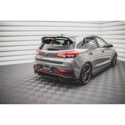 Maxton Central Arriere Splitter Hyundai I30 N Hatchback Mk3 Facelift Gloss Black, HY-I30-3F-N-RD1G Tuning.fr