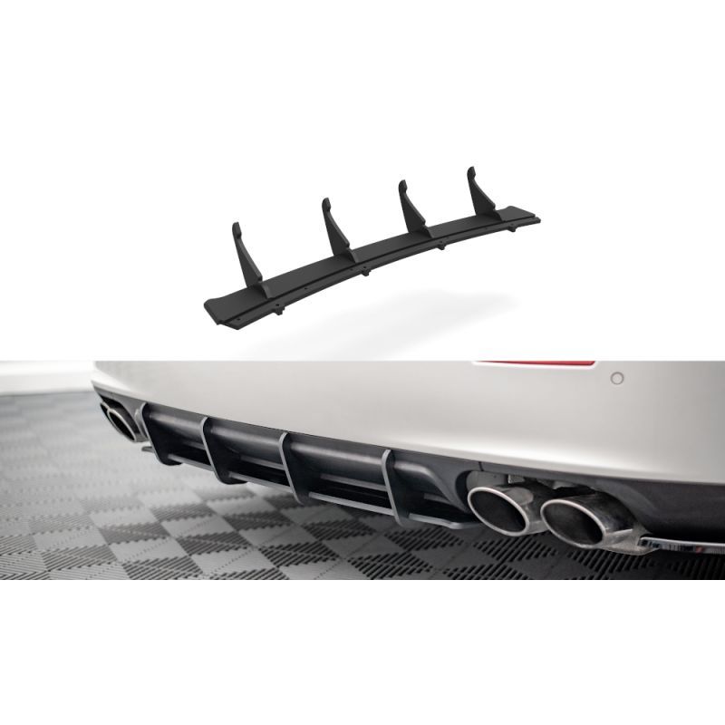 Maxton Street Pro Central Diffuseur Arriere Maserati Ghibli Mk3 Black, MAGH1CNC-RS1B Tuning.fr