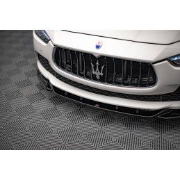 Maxton Lame Du Pare-Chocs Avant V.1 Maserati Ghibli Mk3 Gloss Black, MA-GH-1-FD1G Tuning.fr