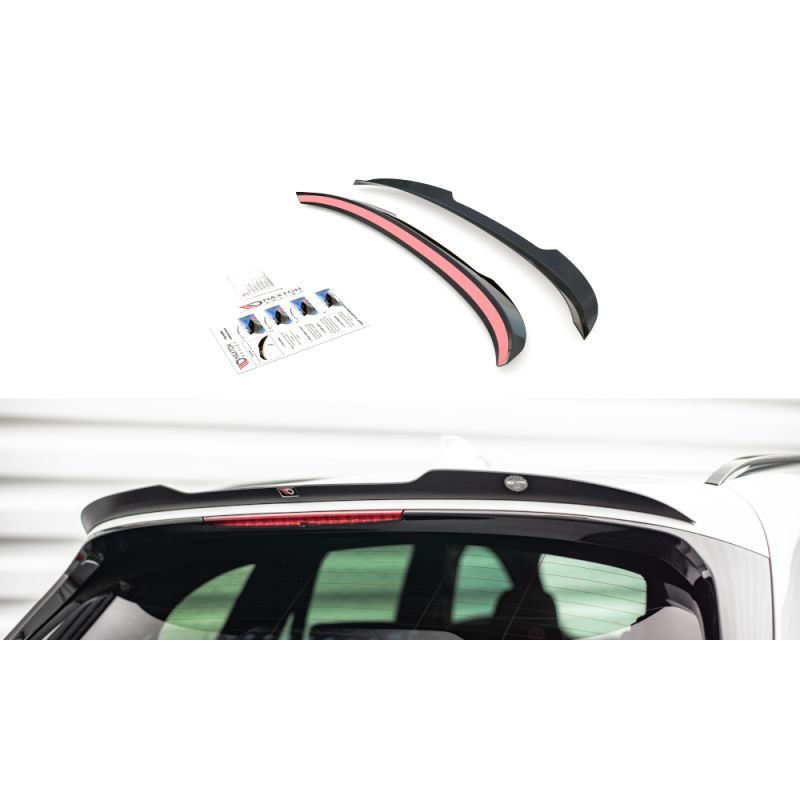 Maxton Spoiler Cap BMW X1 M-Pack F48 Gloss Black, BM-X1-48-MPACK-CAP1G Tuning.fr