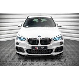 LAME AVANT MAXTON V.2 BMW X1 M-Pack F48 Noir Brillant