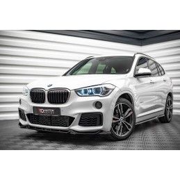 LAME AVANT MAXTON V.2 BMW X1 M-Pack F48 Noir Brillant