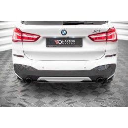 Central Arriere Splitter BMW X1 M-Pack F48 Noir Brillant