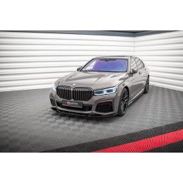 Maxton Lame Du Pare-Chocs Avant V.2 BMW 7 G11 M-Pack Facelift Gloss Black, BM-7-11F-MPACK-FD2G Tuning.fr