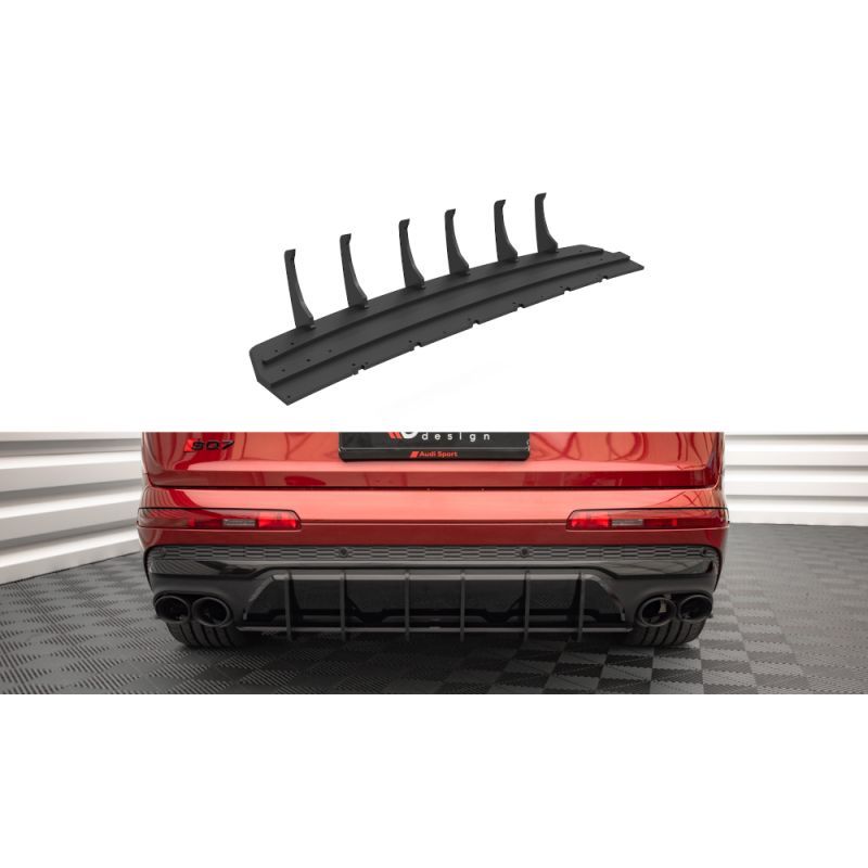 Street Pro Central Diffuseur Arriere Audi SQ7 /Q7 S-Line Mk2 (4M) Facelift Noir