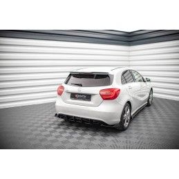 Maxton Street Pro Central Diffuseur Arriere Mercedes-Benz A W176 Black, MEA176CNC-RS1B Tuning.fr