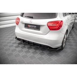 Street Pro Central Diffuseur Arriere Mercedes-Benz A W176 Noir-Rouge